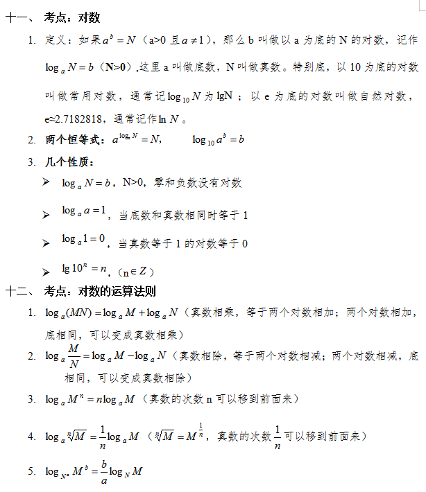 2020年成人高考高起点《数学》必考公式二(图2)